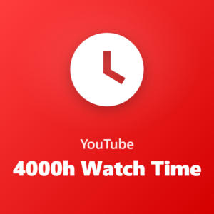 YouTube – 4000h Watch Time